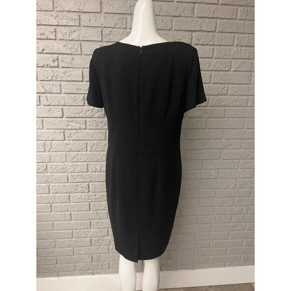 Positive Attitude Petite Black Ribbon Detail Dress And Jacket Set Size 12P - Picture 4 of 14